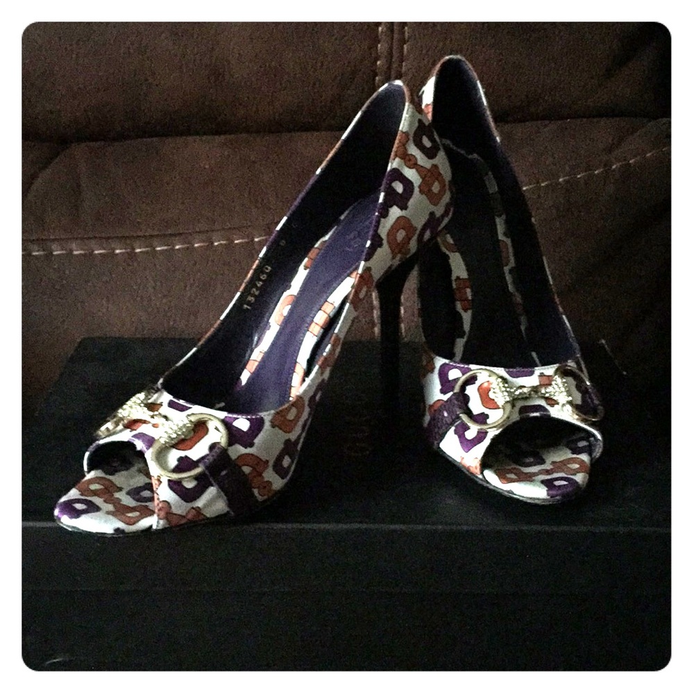 Hollywood Icon🌷💯authentic Gucci open toe pump - Picture 3 of 7